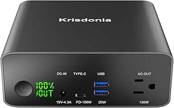 最安値✨ポータブル電源 モバイルバッテリー AC出力130W 40000mAh Amazon | Krisdonia ポータブル電源 AC出力対応130W モバイル